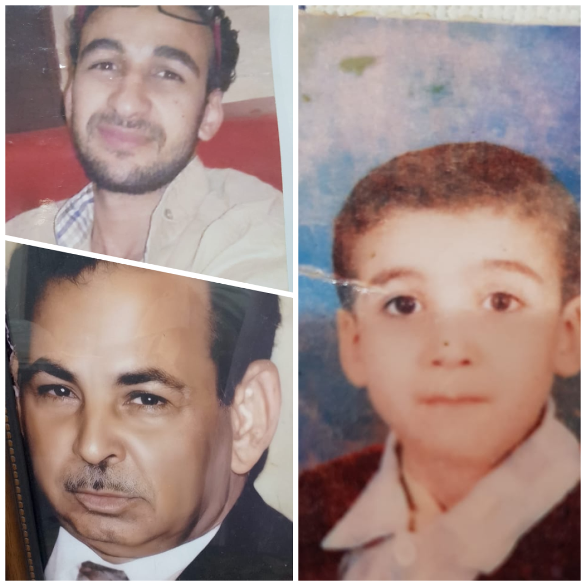 رياض احمد يوسف والوالدة سميرة على حسن والابن عبدالقادر محمد والابن ابراهيم محمد رياض